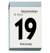 Tagesabreißkalender 304-0000, 1 Seite / 1 Tag, 6,5x10cm, 2025