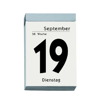 Tagesabreißkalender 304-0000, 1 Seite / 1 Tag, 6,5x10cm, 2025 Tagesabreißkalender 304-0000, 1 Seite / 1 Tag, 6,5x10cm, 2025