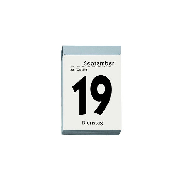 Zettler Tagesabreißkalender 304-0000, 1 Seite / 1 Tag, 6,5x10cm, 2026 4069095000568 Zettler