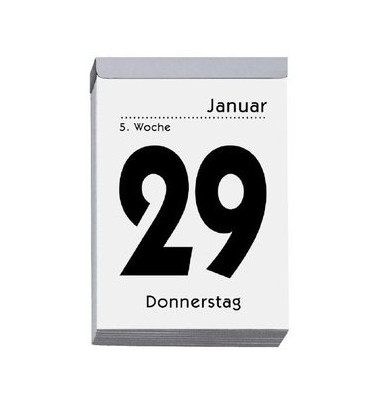 Tagesabrei&szlig;kalender 313-0000, 1 Tag / 1 Seite, 9,9x14,3cm, 2027