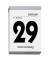 Tagesabreißkalender 313-0000, 1 Tag / 1 Seite, 9,9x14,3cm, 2025