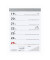 Wochenabreißkalender 325-0000, 1 Woche / 1 Seite, 10,5x14,6cm (A6), 2025