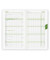 Taschenkalender 520-0700, Recycling, grün, 1 Monat / 2 Seiten, 9,5x16cm (A6), 2025
