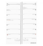 Buchkalender 718-0001, Vormerker, farbig sortiert, 1 Woche / 1 Seite, 10,5x29,7cm, 2026