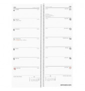 Buchkalender Vormerkbuch 718-0001 1Woche/1Seite 10,5x29,7cm 2024