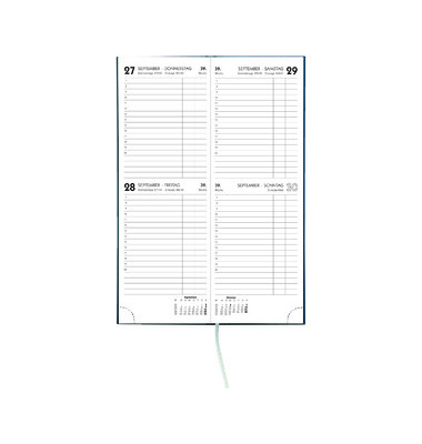 Buchkalender Vormerkbuch 801-0001 2Tage/1Seite 10,4x29,6cm 2022