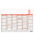 Plakatkalender 904-0000, 6 Monate / 1 Seite, 21x14,8cm (A5 quer), 2025