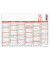 Plakatkalender 908-1315, 6 Monate / 1 Seite, 29,7x21cm (A4 quer), 2025
