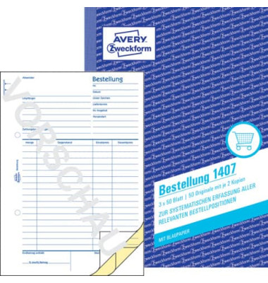 Bestellung A5 3x50 Blatt Bestellung A5 3x50 Blatt