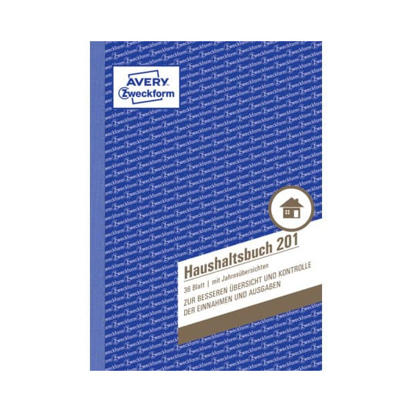 4004182002018 - Haushaltsbuch mJahresübersi A5 36 Bl 4004182002018 AVERY Zweckform