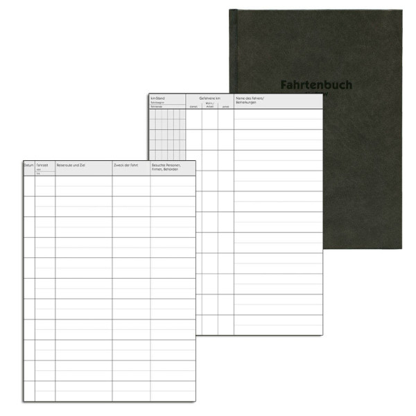 4004182014820 - AVERY Zweckform Fahrtenbuch Pkw mit Jahresabrechnung Formularbuch 223D - 1 x 48 Blatt