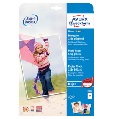 Inkjet-Fotopapier A4 2554 Classic einseitig glänzend 125g 20 Blatt Inkjet-Fotopapier A4 2554 Classic einseitig glänzend 125g 20 Blatt
