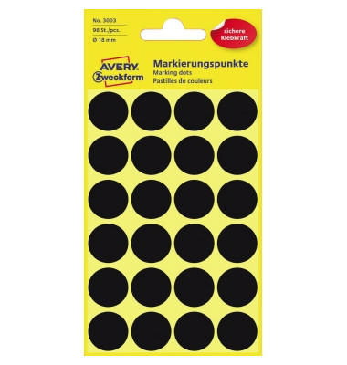 Markierungspunkte 3003 schwarz Ø 18mm