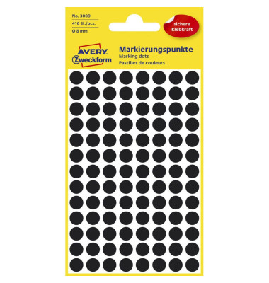 Markierungspunkte 3009 schwarz Ø 8mm