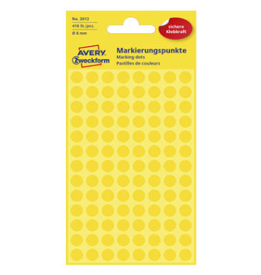 Markierungspunkte 3013 gelb Ø 8mm 416 Stück Markierungspunkte 3013 gelb Ø 8mm 416 Stück