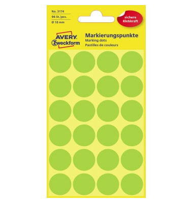 Markierungspunkte 3174 leuchtgrün Ø 18mm