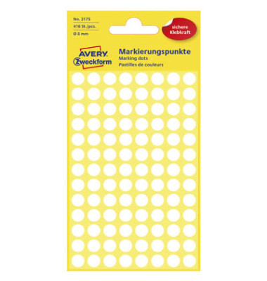 Markierungspunkte 3175 weiß Ø 8mm