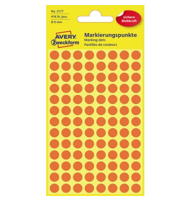 Markierungspunkte 3177 leuchtrot Ø 8mm 416 Stück Markierungspunkte 3177 leuchtrot Ø 8mm 416 Stück