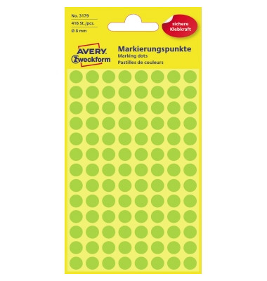 Markierungspunkte 3179 leuchtgrün Ø 8mm Markierungspunkte 3179 leuchtgrün Ø 8mm