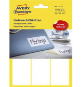 Etiketten 3334, weiß 66x38mm, rechteckig, 