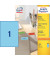 Etiketten 3471, blau, 210x297mm, rechteckig