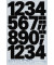 3785 Buchstabenetiketten 25mm x 100pt 1-9 schwarz wetterfest