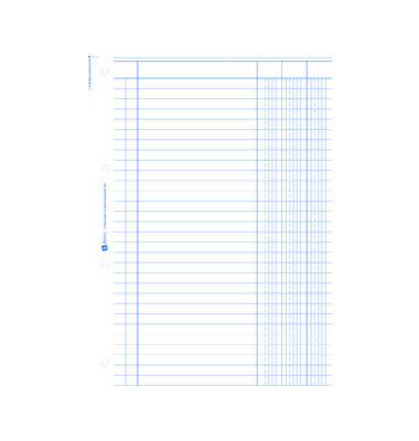 3-Kolonnen-Durchschreibbuch 451 A4 2x50 Blatt