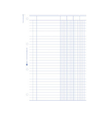 4-Kolonnen-Durchschreibbuch 452 A4 2x50 Blatt