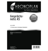 Gesprächsnotizen 50312, Chronoplan,  (A5)