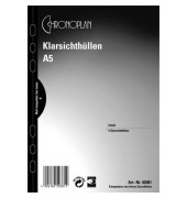 Sichthüllen 50381, A5, klar glatt, oben & rechts offen, 