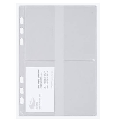 Visitenkartenhüllen A5 transparent 175x210mm 3 Stück Visitenkartenhüllen A5 transparent 175x210mm 3 Stück