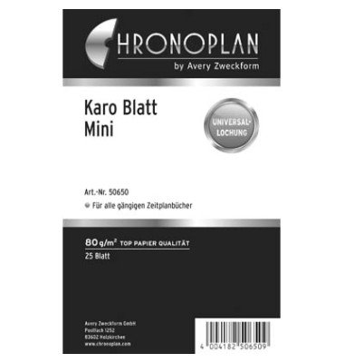 Papier kariert 80g weiß Mini 25 Blatt Papier kariert 80g weiß Mini 25 Blatt