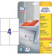 Etiketten ultragrip 6120, weiß 105x148mm, rechteckig, 