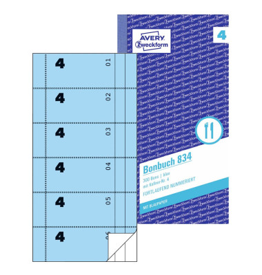 Bonbuch 834 300 Bons blau Bonbuch 834 300 Bons blau