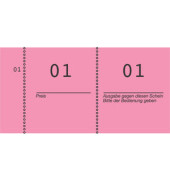 Nummernblock 1-1000 pink 105x53mm 10 Stück