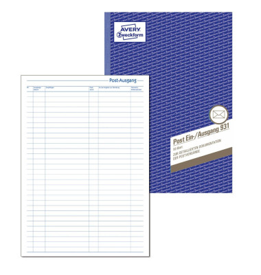Posteingangs/Ausgang 931 A4 50 Blatt Posteingangs/Ausgang 931 A4 50 Blatt