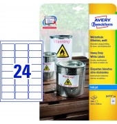 Etiketten J4773-10, weiß 63,5x33,9mm, rechteckig, 