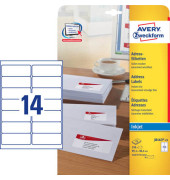 J8163-25 Adressetiketten 99,1 x 38,1 mm weiß