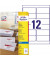 J8177-25 99,1 x 42,3 mm Adressetiketten weiß