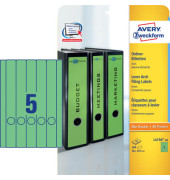 selbstklebende Rückenschilder ultragrip L4750-20 grün schmal/lang 38x297mm (BxH) selbstklebend permanent 