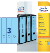 R&uuml;ckenschilder ultragrip L4753-20, blau, breit/lang, 61x297mm, selbstklebend, permanent 