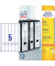 selbstklebende Rückenschilder ultragrip L4758-25 weiß schmal/lang 38x297mm (BxH) selbstklebend permanent 