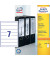 selbstklebende Rückenschilder ultragrip L4760-100 weiß schmal/kurz 38x192mm (BxH) selbstklebend permanent 