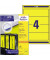 selbstklebende Rückenschilder ultragrip L4769-100 gelb breit/kurz 61x192mm (BxH) permanent 