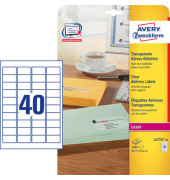 L4770-25 Adress Etiketten 45,7 x 25,4mm transparent