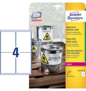 Folienetiketten Wetterfeste Folien-Etiketten, Laser L4774-20, wei&szlig;, 99,1x139mm (BxH), rechteckig