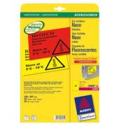 Etiketten L6006-25, neongelb, 210x297mm, rechteckig