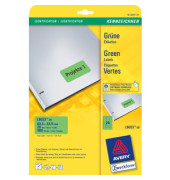 Etiketten L6033-20, gr&uuml;n, 63,5x33,9mm, rechteckig