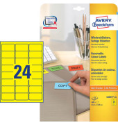 Etiketten L6035-20, gelb, 63,5x33,9mm, rechteckig