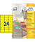 Etiketten L6035-20, gelb, 63,5x33,9mm, rechteckig
